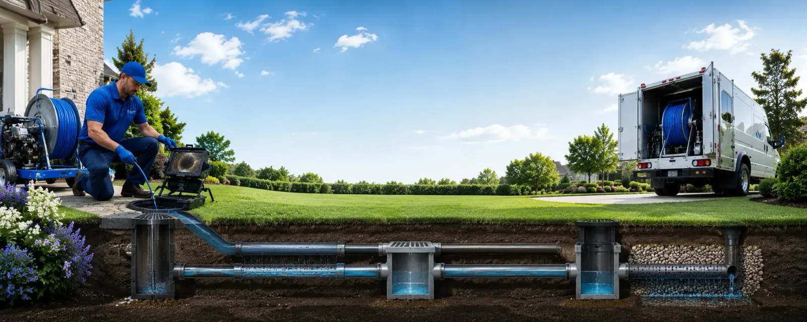 Outdoor drain cleaning information for Hoagland, IN